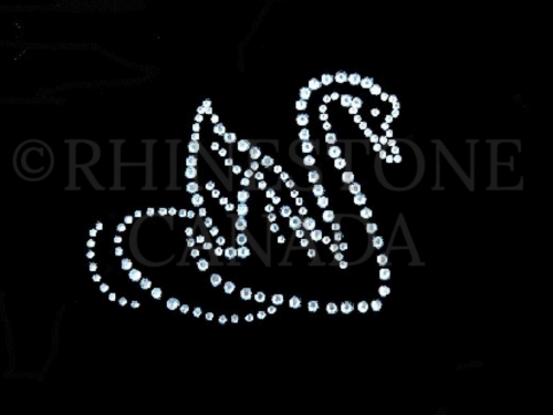 Swan Rhinestones - Hotfix Motif