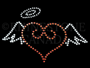 Red Heart with Clear Wings