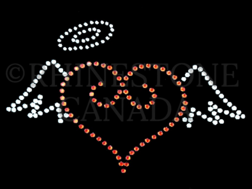 Red Heart with Clear Wings
