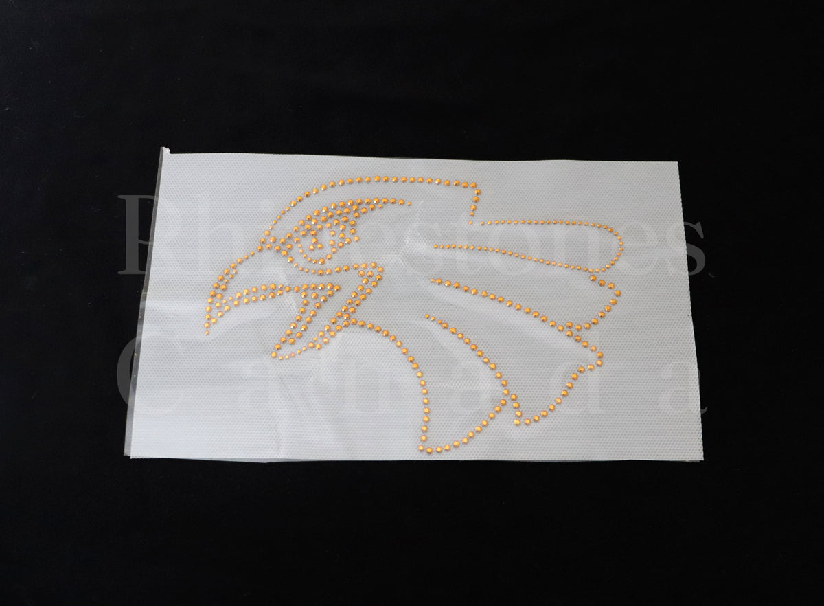 Gold Eagle Head - Hotfix Motif