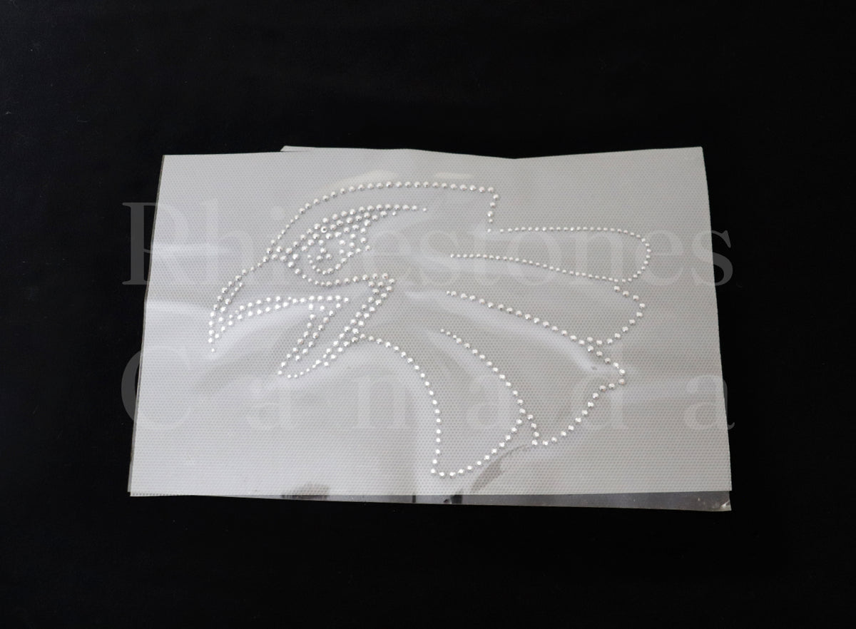 Silver Eagle Head - Hotfix Motif